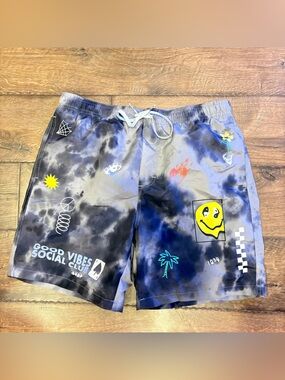 Brooklyn Cloth Tie Dye Printed Swim Trunks